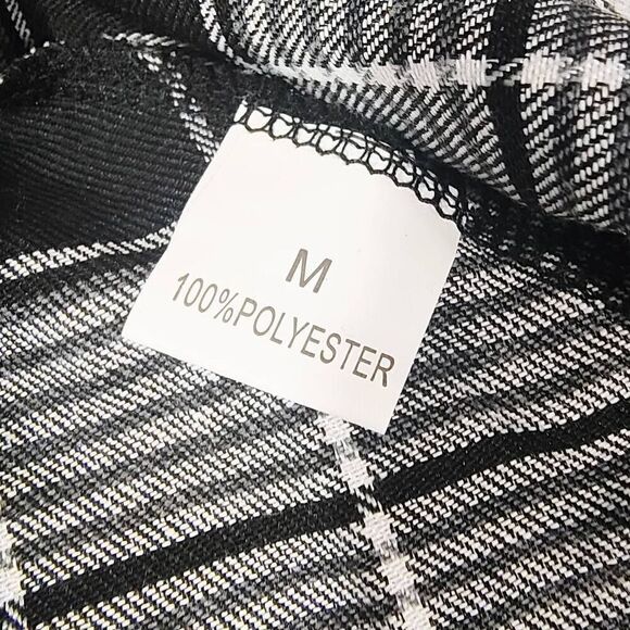 Women's Flannel Asymmetrical Hemline Plaid Front Tie Skirt Medium #1 - Picture 7 of 8